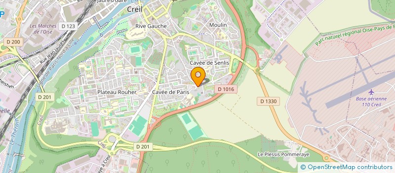 localisation de l'entreprise TAROT CLUB CREILLOIS  CREIL