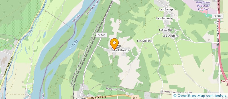 localisation de l'entreprise TAROT-CLUB NORD-NIVERNAIS à COSNE COURS SUR LOIRE