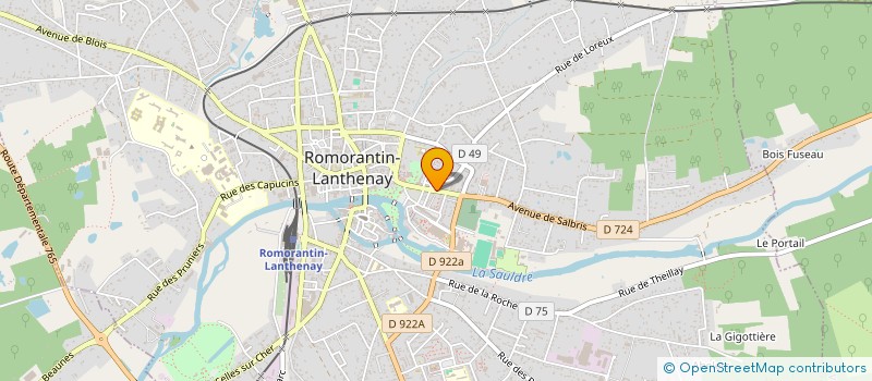 localisation de l'entreprise TAROT CLUB ROMORANTINAIS à ROMORANTIN-LANTHENAY