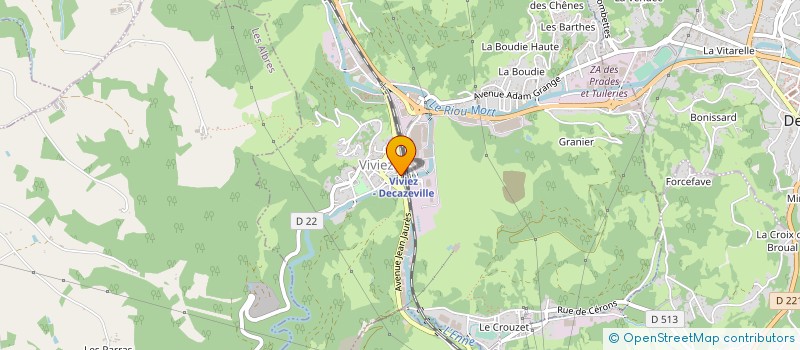 localisation de l'entreprise TAROT CLUB VIVIEZ-BASSIN  VIVIEZ