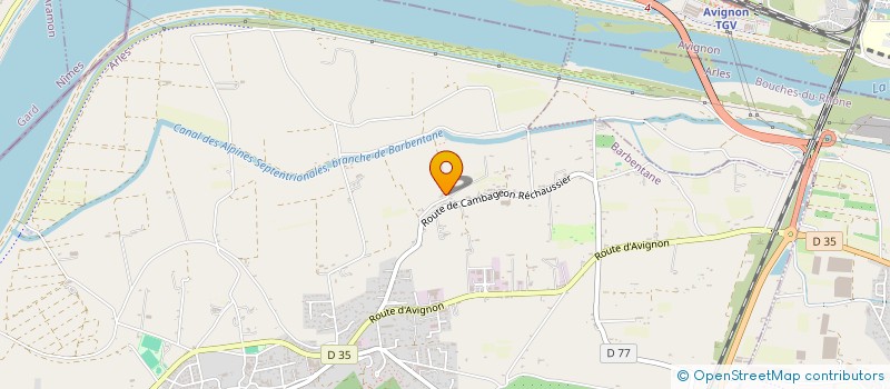 localisation de l'entreprise TARPON  BARBENTANE