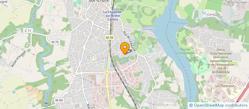 localisation de l'entreprise TARRAM à LA CHAPELLE-SUR-ERDRE