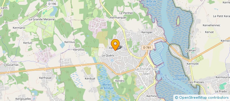 localisation de l'entreprise TARROU HOLDING  LA TRINITE-SUR-MER