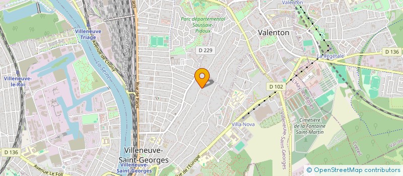 localisation de l'entreprise TARSIM IMMO  VILLENEUVE-SAINT-GEORGES