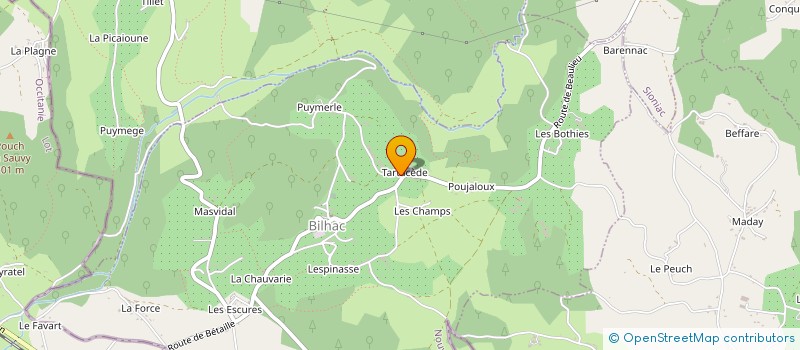 localisation de l'entreprise TARTACEDE IMMO  BILHAC