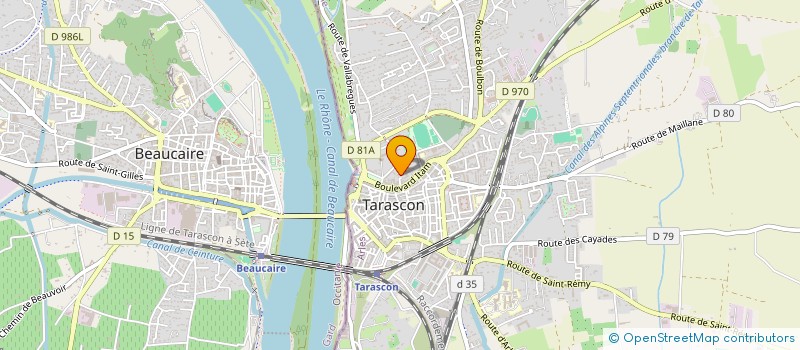 localisation de l'entreprise TARTARIN PIZZAS à TARASCON
