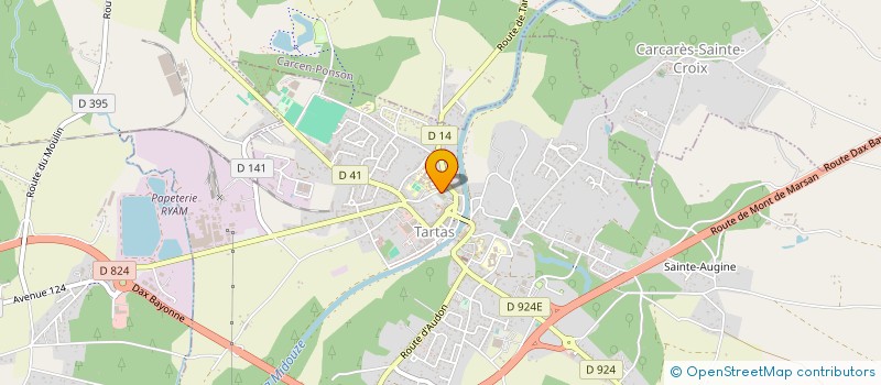 localisation de l'entreprise TARTAS FUTSAL CLUB à TARTAS