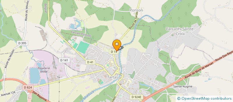 localisation de l'entreprise TARTAS MOTO SPORT à TARTAS
