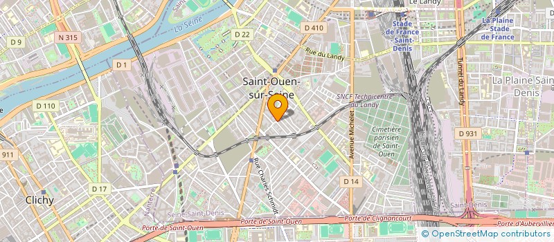 localisation de l'entreprise TARTATIN à SAINT-OUEN-SUR-SEINE