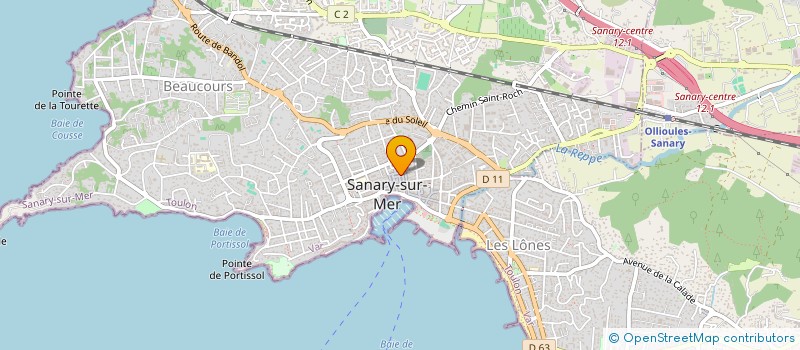 localisation de l'entreprise TARTEZENN à SANARY-SUR-MER