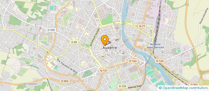 localisation de l'entreprise TARTICROQ  AUXERRE
