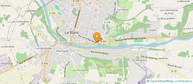 localisation de l'entreprise TARTIGNOLLE  LE BLANC