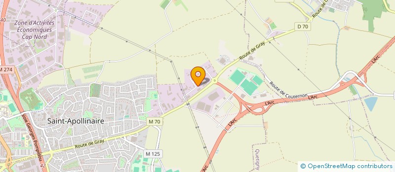 localisation de l'entreprise TARTIN'ART DIJON à SAINT-APOLLINAIRE