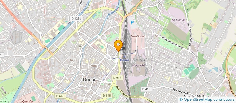 localisation de l'entreprise TARTINE à DOUAI