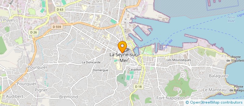 localisation de l'entreprise TARTINELLA à LA SEYNE-SUR-MER