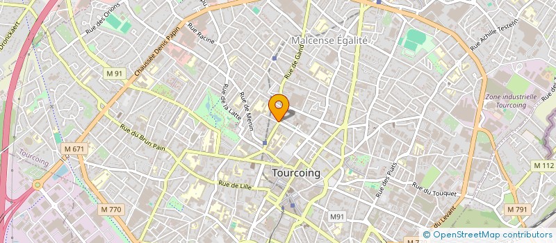 localisation de l'entreprise TARTINES ET GOURMANDISES SARL  TOURCOING