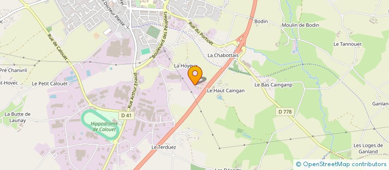 localisation de l'entreprise TAS à LOUDEAC