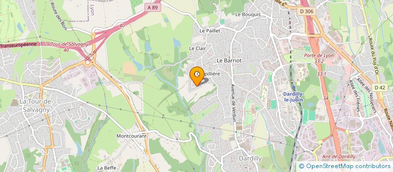 localisation de l'entreprise TASC69  DARDILLY