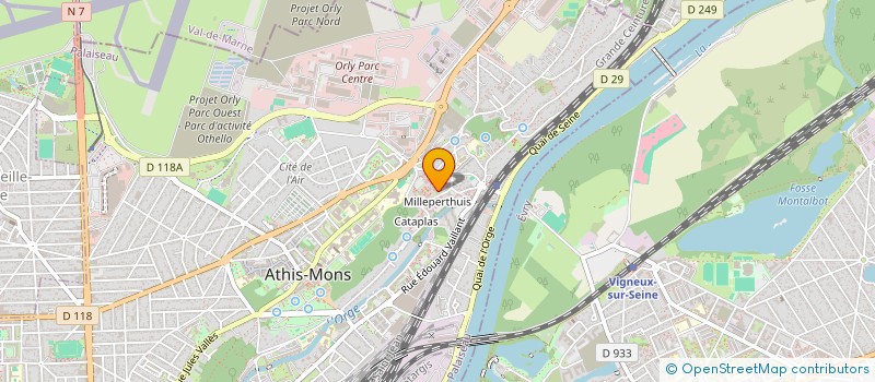 localisation de l'entreprise TASCI  ATHIS-MONS