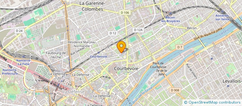 localisation de l'entreprise TASCO à COURBEVOIE