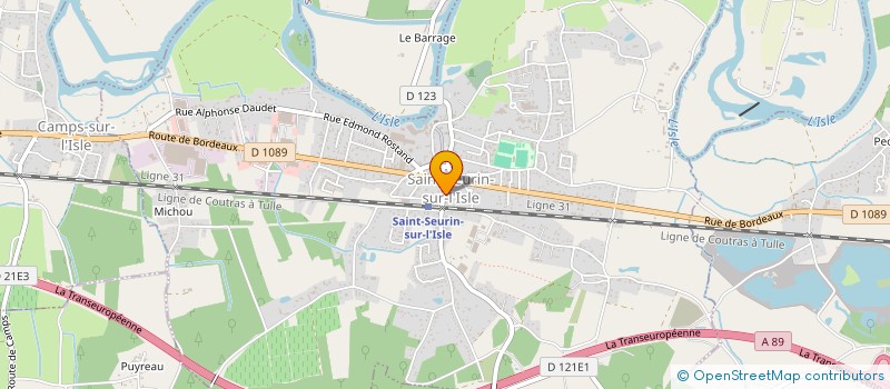 localisation de l'entreprise TASK FORCE RHINO  ST-SEURIN-SUR-L ISLE