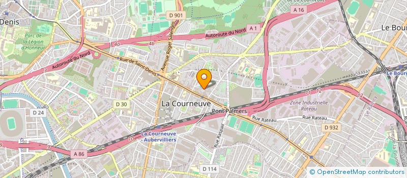 localisation de l'entreprise TASLEM SARL à LA COURNEUVE