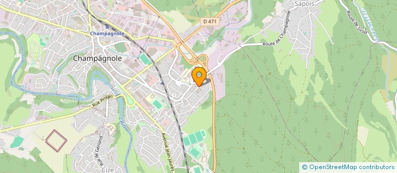 localisation de l'entreprise TASSAN SARL à CHAMPAGNOLE