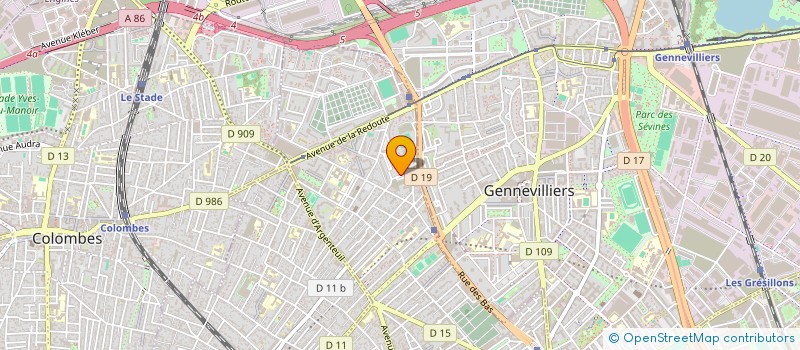 localisation de l'entreprise TASSEG LAVERIES à ASNIERES-SUR-SEINE