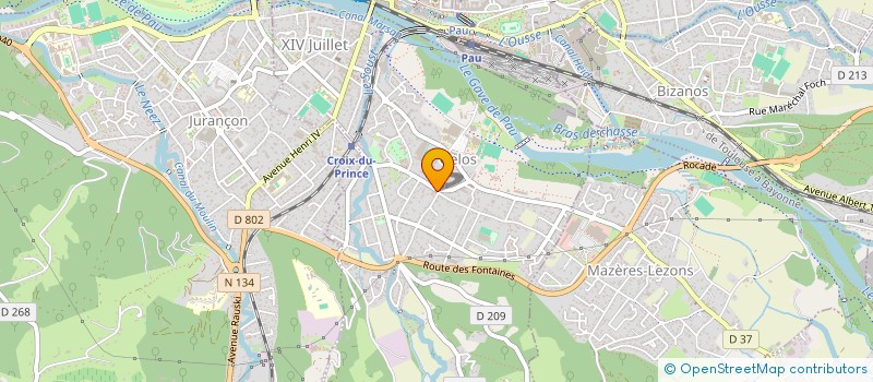 localisation de l'entreprise TASSERIE  GELOS