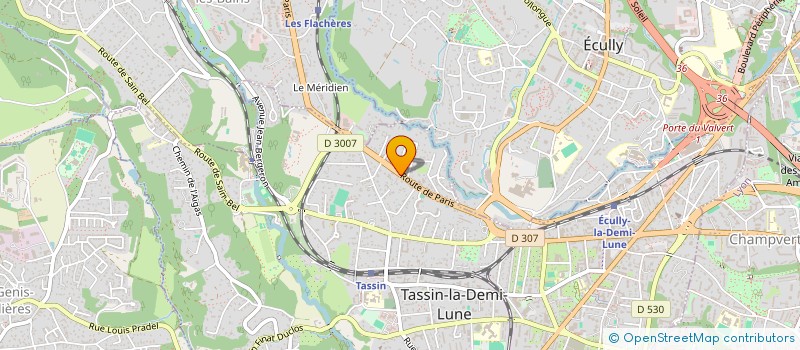 localisation de l'entreprise TASSIN KINE CENTRE  TASSIN-LA-DEMI-LUNE