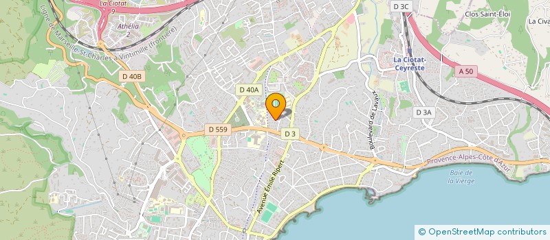 localisation de l'entreprise TASSO 29 7 4  LA CIOTAT