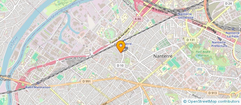 localisation de l'entreprise TASSOU- CAVEL GEOMETRES EXPERTS à NANTERRE
