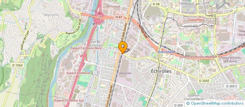 localisation de l'entreprise TASSY TERRASSEMENT à ECHIROLLES