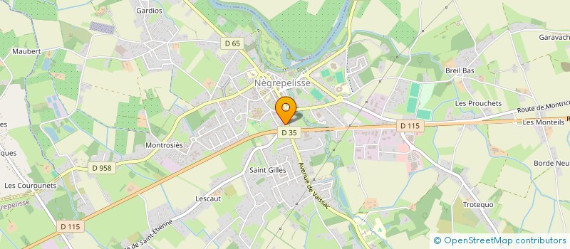 localisation de l'entreprise TAST  NEGREPELISSE