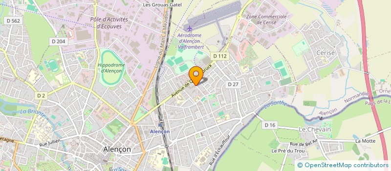 localisation de l'entreprise TASTAN à ALENCON