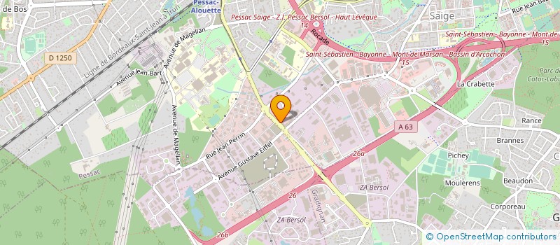 localisation de l'entreprise TASTE AND GO à PESSAC