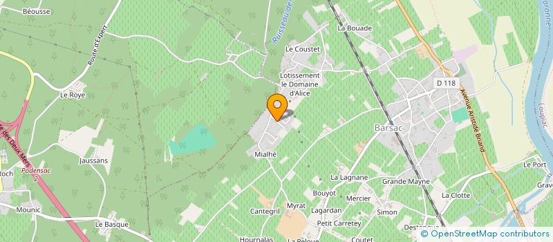 localisation de l'entreprise TASTE PROJECT AI  BARSAC