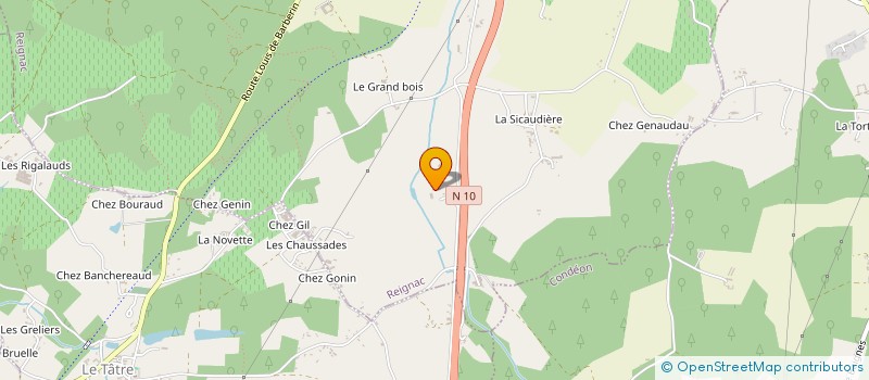 localisation de l'entreprise TASTET à REIGNAC