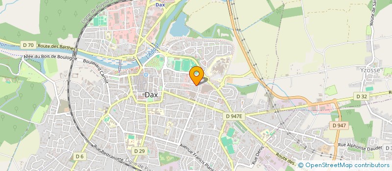 localisation de l'entreprise TASTET  DAX