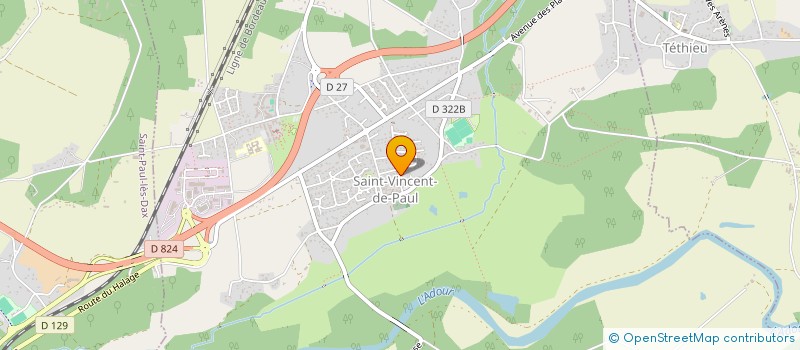 localisation de l'entreprise TASTET IMMO  SAINT-VINCENT-DE-PAUL
