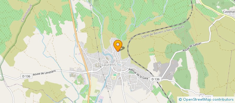 localisation de l'entreprise TASTEVIN SARL à LAURENS