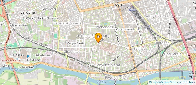 localisation de l'entreprise TASTS  TOURS