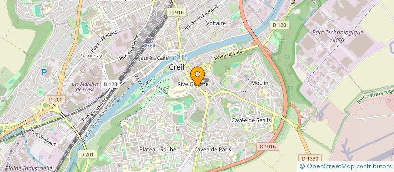 localisation de l'entreprise TASTY CROUSTY CREIL  CREIL