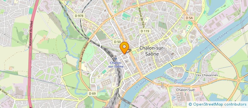 localisation de l'entreprise TASTY CROUSTY CSS  CHALON-SUR-SAONE