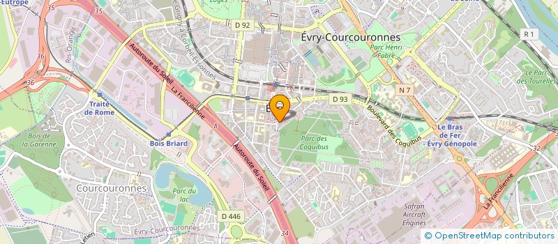 localisation de l'entreprise TASTY CROUSTY EVRY  EVRY-COURCOURONNES