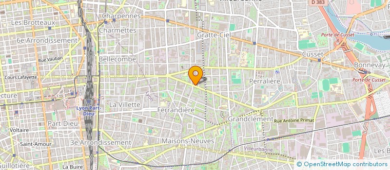 localisation de l'entreprise TASTY FOOD  VILLEURBANNE