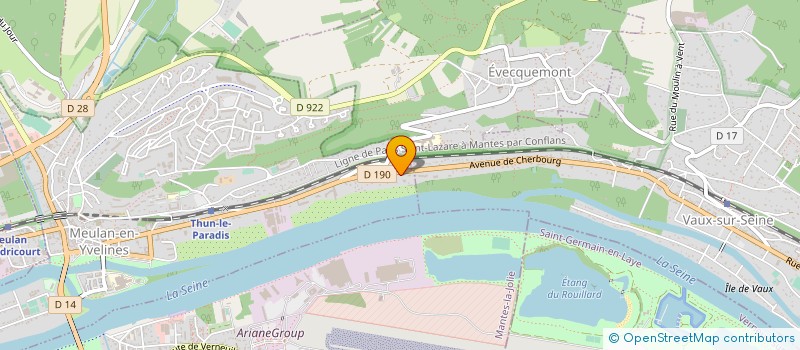 localisation de l'entreprise TASTY FRANCE à MEULAN-EN-YVELINES