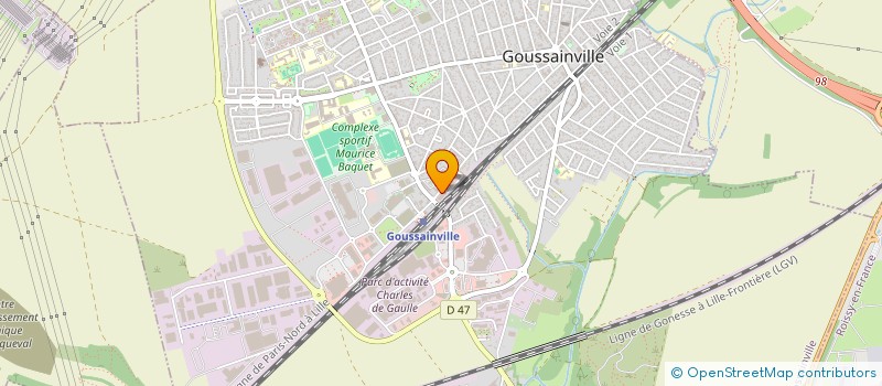 localisation de l'entreprise TASTY TIME  GOUSSAINVILLE