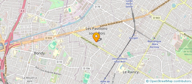 localisation de l'entreprise TAT DIFFUSION  LES PAVILLONS-SOUS-BOIS