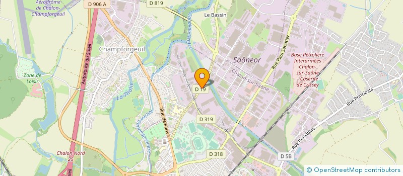 localisation de l'entreprise TAT DISTRIBUTION à CHALON-SUR-SAONE